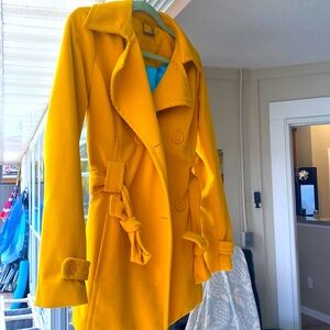 JOUJOU P-Coat. Beautiful Mustard Color.